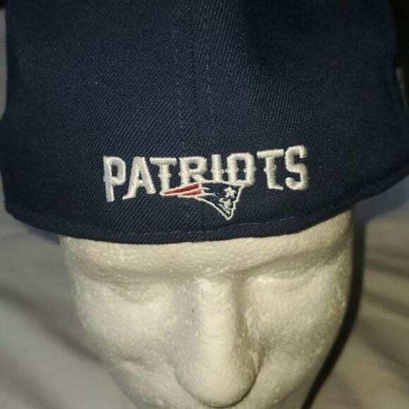 New Era NFL Superbowl Patroits Embellished & Embroidered Sz 7 3/8 Fitted Cap - Picture 6 of 13